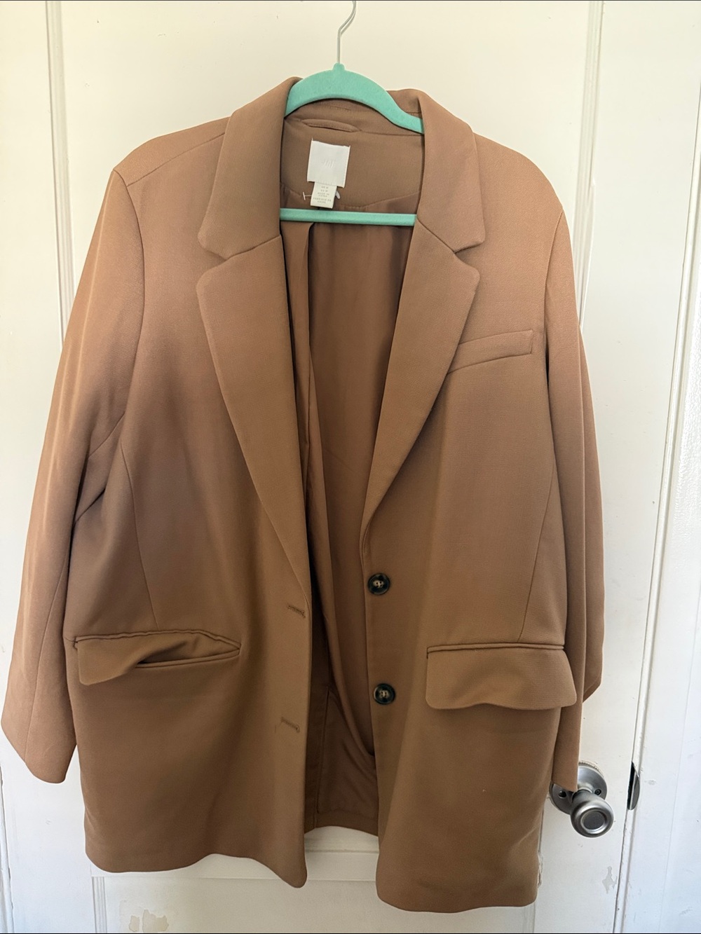 H&M Women's Blazer in Camel Brown